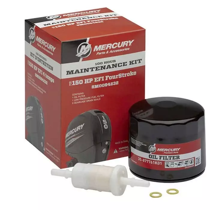 Mercury 100 h huoltosarja 150 hv EFI FourStroke - Mercury OEM Huoltosarjat - 8M0094232 - 1