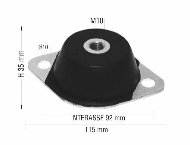 Casalini / Grecav Moottorin Kumityyny - Sekalaiset varaosat - BN0007922 - 1