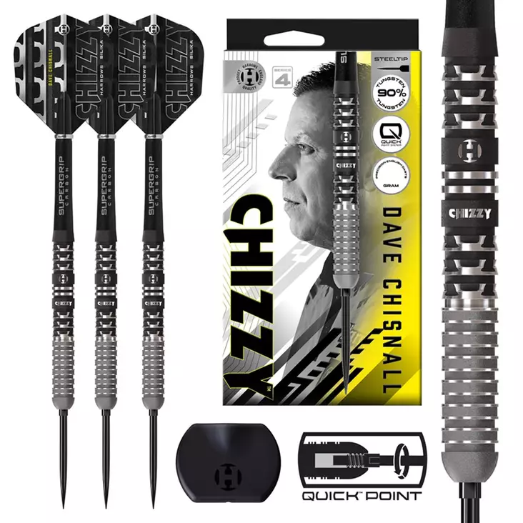 Harrows Dave Chisnall V4 Quick Point 90% Dartstikat - Harrows Darts Tikat - BD88922 - 1