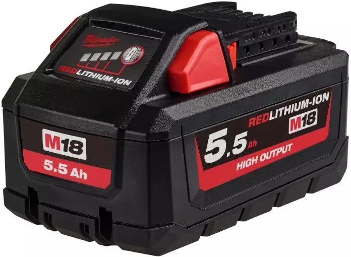 Milwaukee Akku M18 HB5.5 5,5Ah High Output Lithium-ion - Milwaukee Akut ja Laturit - 4932464712 - 1