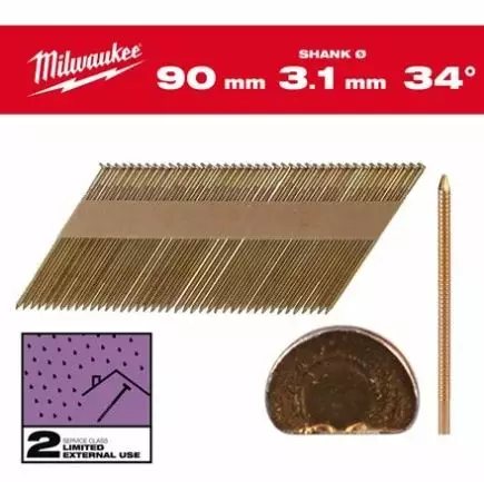 Milwaukee Konenaulat 34° 90/RS/G/C2 - Naulat - 4932492612 - 1