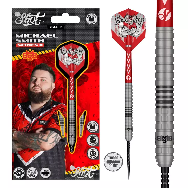Shot Michael Smith Series II Turbo Point 90% Dartstikat - Shot Darts Tikat - SH-MSS2TP-22 - 1