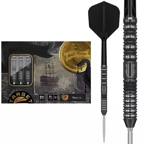 Target Japan Black Marque Draco G2 Swiss Point 90% Steel Tip Dartstikat - Target Darts Tikat - 190552 - 1