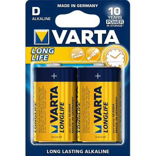 Varta Power Longlife D-Paristo 2KPL - Paristot - 360-4920121412 - 2