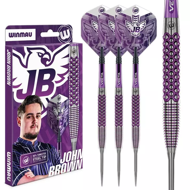 Winmau John Brown 90% 22g Dartstikat - Winmau Darts Tikat - 1552-22 - 1