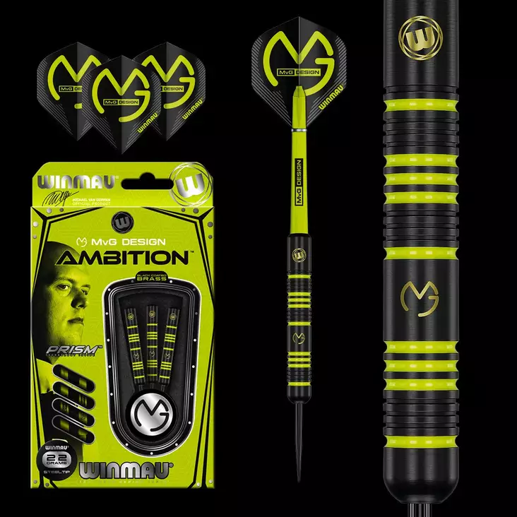 Winmau MVG Ambition 22 gram Dartstikat - Winmau Darts Tikat - 1233-22 - 1