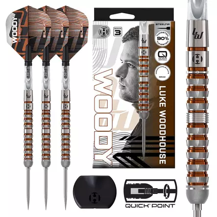 Harrows Luke Woodhouse V3 Quick Point 90% Dartstikat - Harrows Darts Tikat - BD89323 - 1