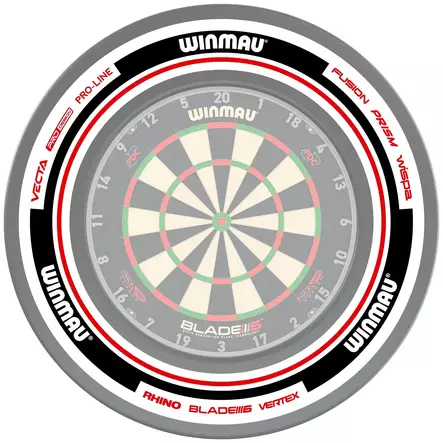 Winmau Advance White Red Surround Seinäsuoja - Dartstaulun seinäsuojat - 4453 - 2