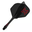Winmau Fusion Blade X Black NO2 Dartsulat - Kiinteäsulkaiset varret - 8863 - 2