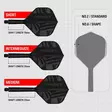Target K-Flex Patterned Black No.2 darts-sulat - Kiinteäsulkaiset varret - 410723 - 2