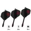 Winmau Fusion Blade X Black NO2 Dartsulat - Kiinteäsulkaiset varret - 8863 - 3