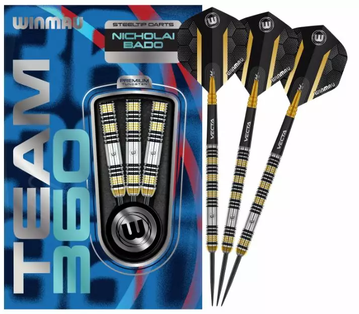 Winmau Team 360 Nicholai Bado 90% tikat - Winmau Darts Tikat - 1545-23 - 1