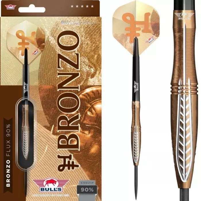 Bull's Bronzo Flux 90% Steel Tip Dartstikat - Bull's Darts Tikat - BU-35723 - 1