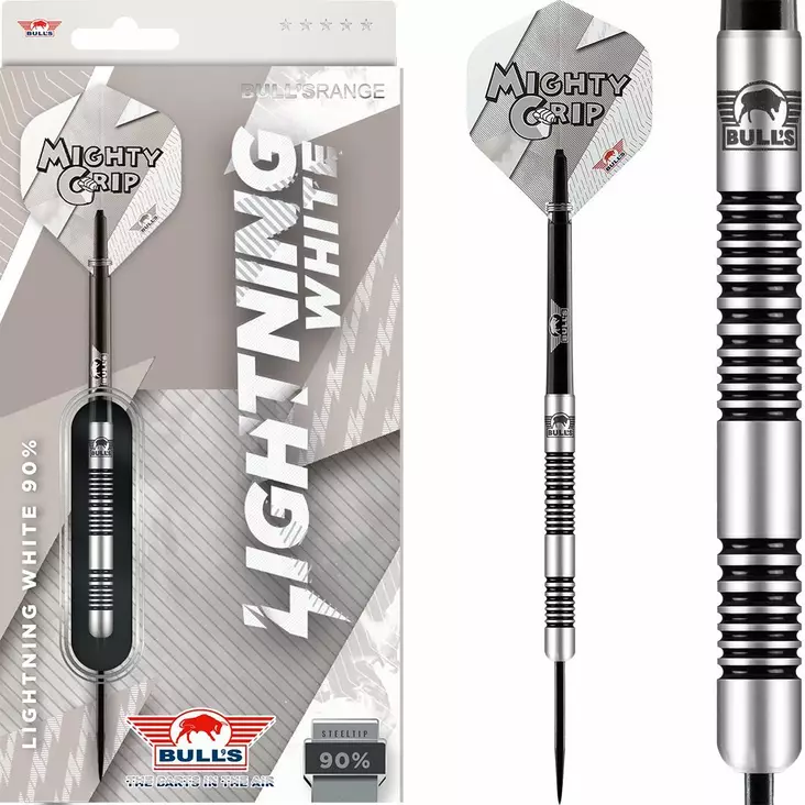 Bull's Lightning White 90% 23 Darts Tikat - Bull's Darts Tikat - BU-30823 - 1