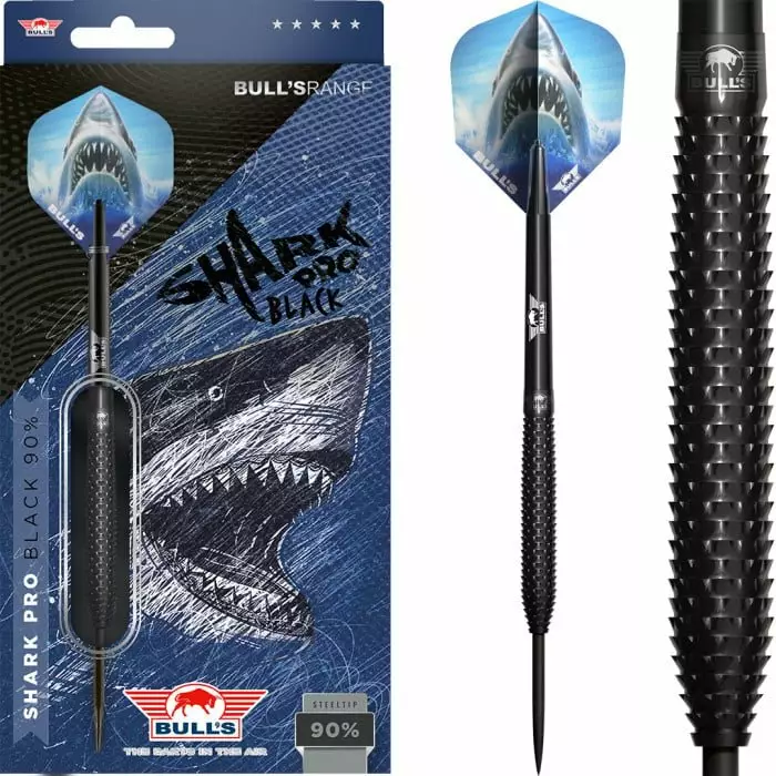 Bull's Shark Pro Black 90% Dartstikat - Bull's Darts Tikat - BU-32223 - 1