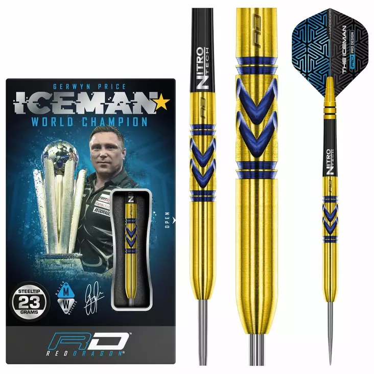 Red Dragon Gerwyn Price Avalanche-Pro Gold 90% Dartstikat - Red Dragon Darts Tikat - RDD2543 - 1