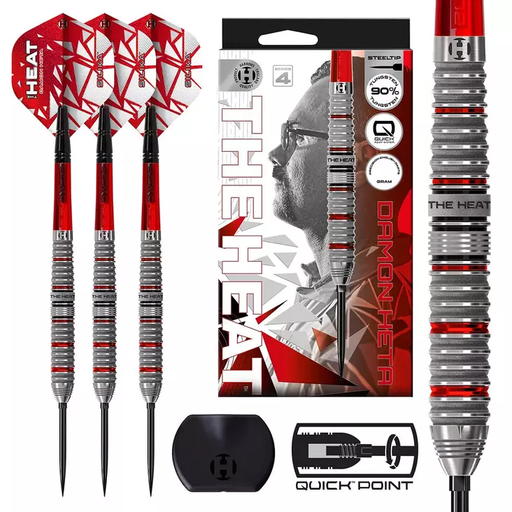 Harrows Damon Heta V4 Quick Point 90% Dartstikat - Harrows Darts Tikat - BD87123 - 1