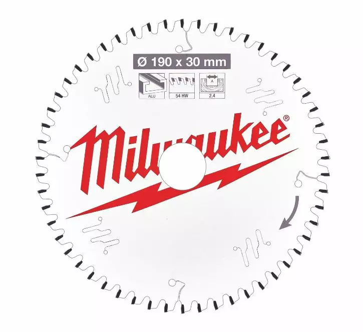 Milwaukee pyörösahanterä A190X30X2,4X54 - Pyörösahan terät - 4932471303 - 1