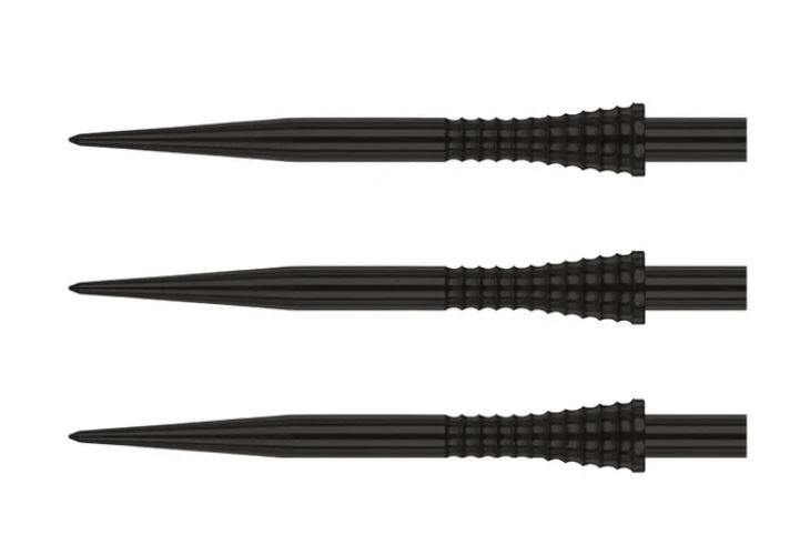 Red Dragon Raptor Gripped Dart Point - Black - Darts Kärjet - X0673 - 1
