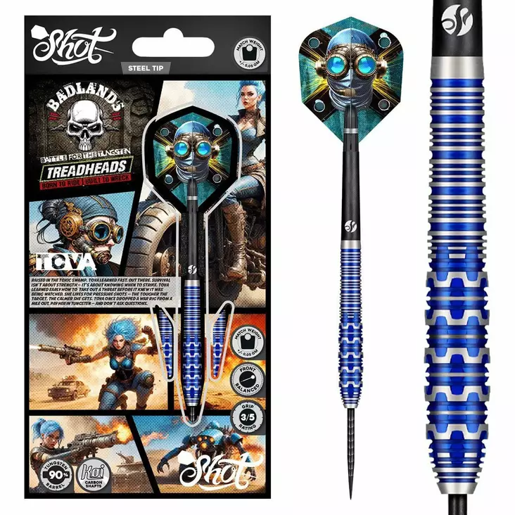 Shot Badlands Tova 90% Dartstikat - Shot Darts Tikat - SH-BTST-23 - 1