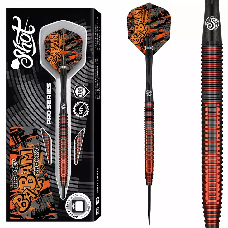 Shot Bradley Brooks 90% Darts Tikat - Shot Darts Tikat - SH-BBST-23 - 1