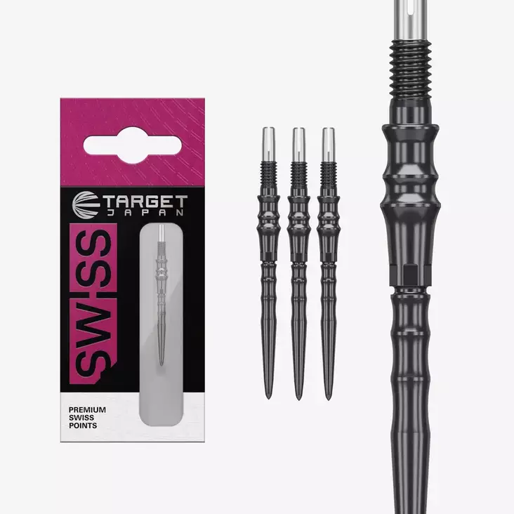 Target Japan Premium Swiss Point Black - Darts Kärjet - 340373 - 1