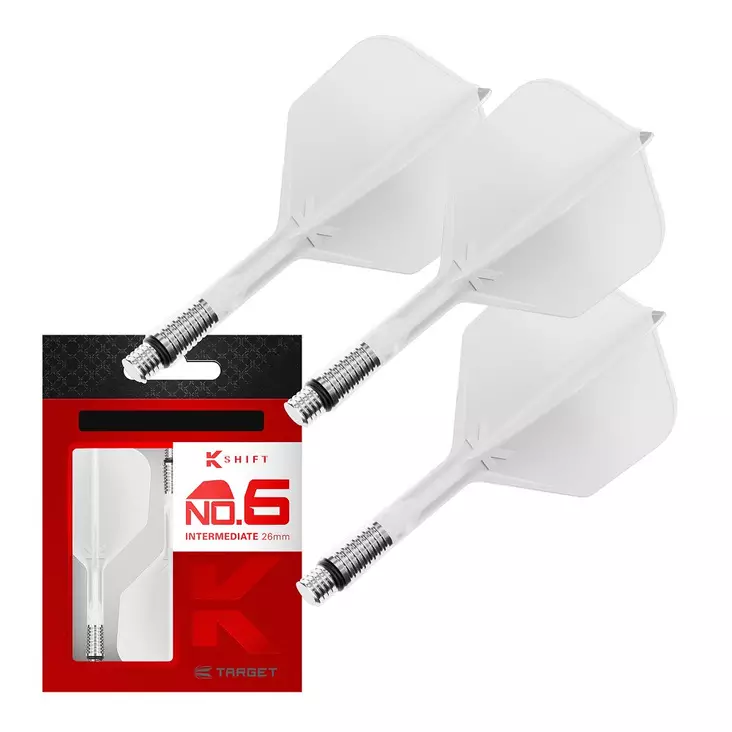 Target K-Shift White NO2 Pyörivät Dartsulat - Kiinteäsulkaiset varret - 410543 - 1