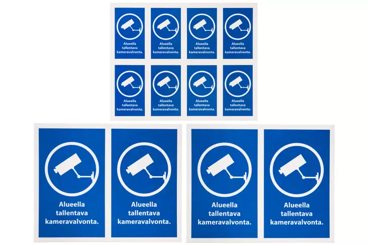 Tarmo Kameravalvonta Ikkunatarra 3 arkkia - Opasteet ja kyltit - 297473 - 1