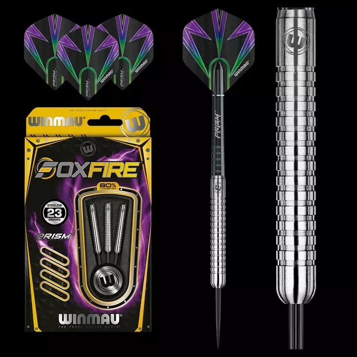 Winmau Foxfire 80% Tungsten Dartstikat - Winmau Darts Tikat - 1035-23 - 1