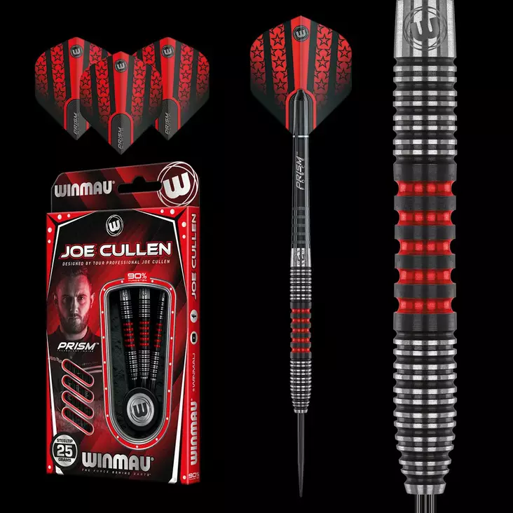 Winmau Joe Cullen Dartstikkasetti - Winmau Darts Tikat - 1462-23 - 1