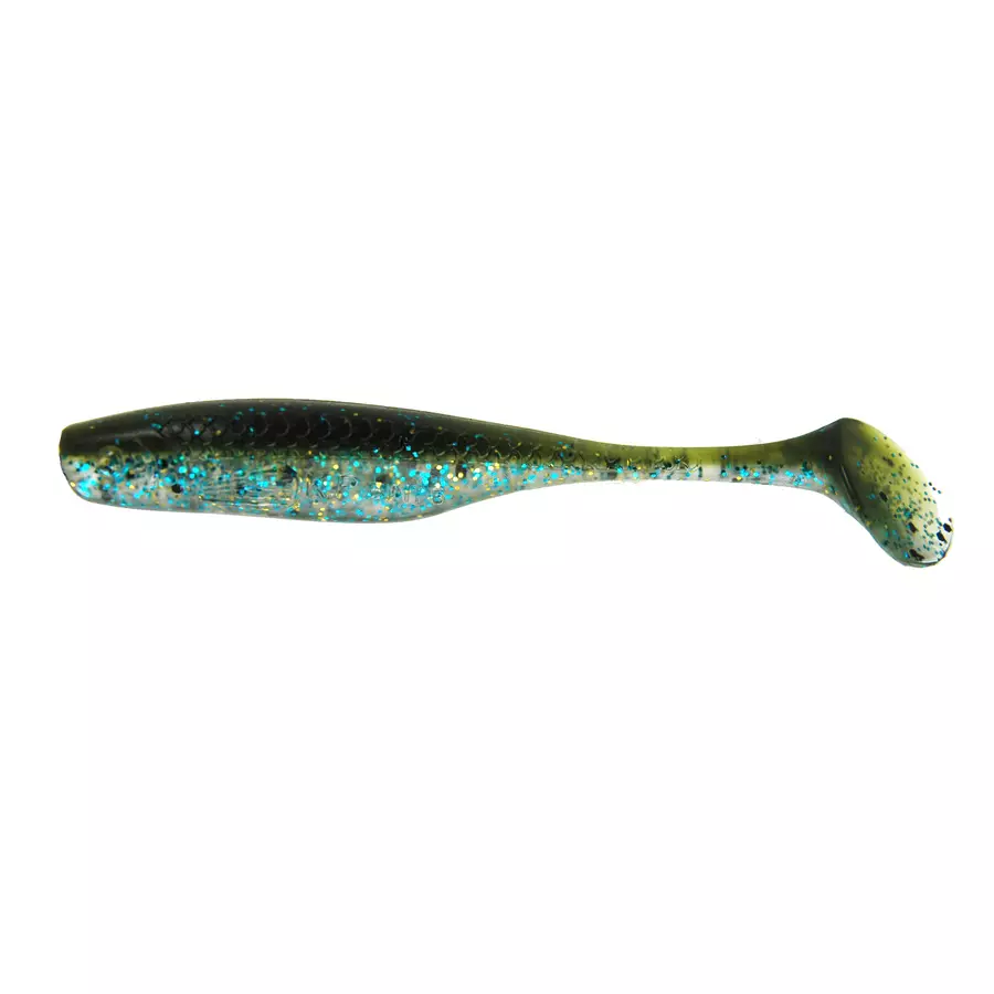 K.P Baits Lazy Shad – Esche In Gomma Da 7,5 Cm (5 Pezzi) Verde Glitter