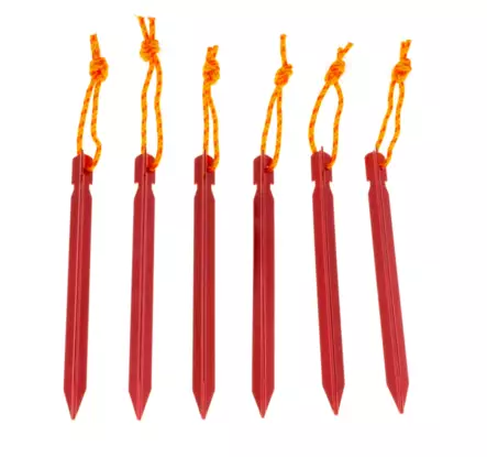 Nortrek maakiilat 6kpl, alumiinia - Majoituskiinnikkeet ja kiilat - NT-60044 - 2