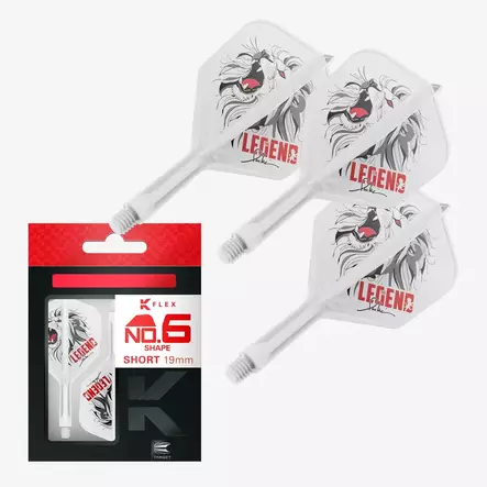 Target Japan K-Flex Paul Lim The Legend NO6 Darts Flights - Kiinteäsulkaiset varret - 410264 - 1