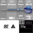 Target Paige Pauling G1 22g Swiss Point 90% Dartstikat - Target Darts Tikat - 190714 - 2