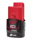 Milwaukee M12 B2 2.0Ah Akku - Milwaukee Akut ja Laturit - 4932430064 - 1