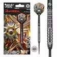 Shot Gnarly Shredda Turbo Point 90 % tungsten teräskärkiset darts-tikat, voimakas grippi, suora runko - Shot Darts Tikat - SH-GSTP-24 - 1
