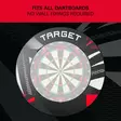 Target Patterned Notched Black darts-taulun suojarengas - Dartstaulun seinäsuojat  - 440264 - 5