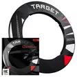 Target Patterned Notched Black darts-taulun suojarengas - Dartstaulun seinäsuojat  - 440264 - 2