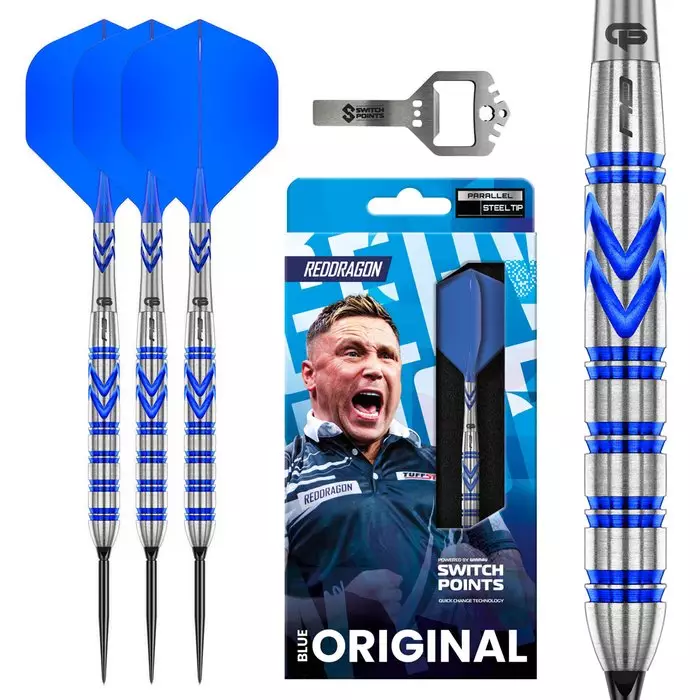 Red Dragon Gerwyn Price Blue Original Switch Point 90% Dartstikat - Red Dragon Darts Tikat - RDD3014 - 1