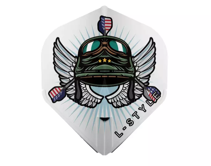 L-Style Champagne Flight EZ L1 Leonard Gates V3 White Dartsulat - L-Style Sulat - F11014 - 1