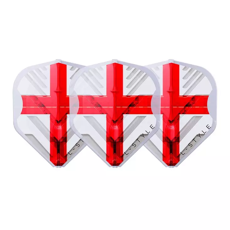 L-Style L1 EZ V-Series England Clear White - Darts Sulat - L-Style Sulat - FL1044 - 1