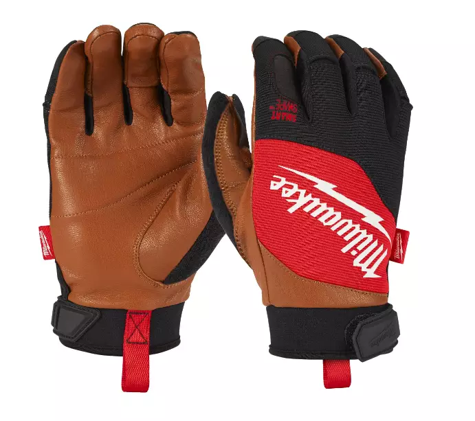 Milwaukee Hybrid Leather hanskat - Milwaukee Jalkineet ja Asusteet - 4932471914 - 1