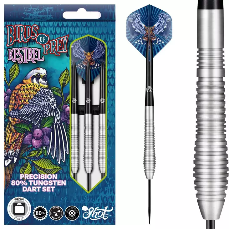 Shot Birds Of Prey Kestrel 80% Dartstikat - Shot Darts Tikat - SH-BPTST-24 - 1