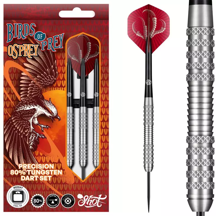 Shot Birds Of Prey Osprey 80% Dartstikat - Shot Darts Tikat - SH-BPOST-24 - 1