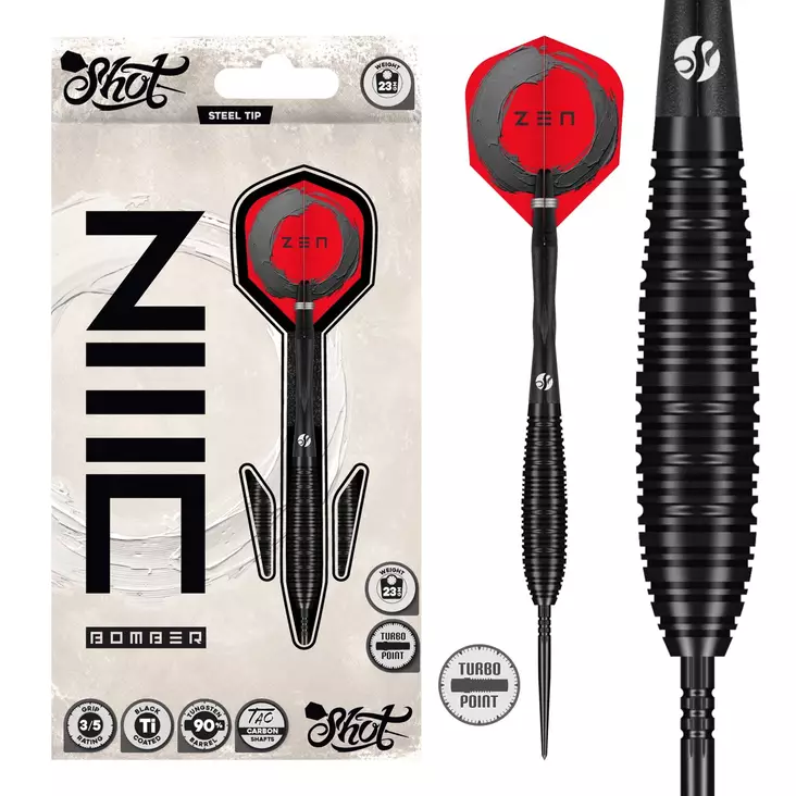 Shot Zen Bomber Turbo Point 90% Dartstikat - Shot Darts Tikat - SH-ZBOTP-24 - 1
