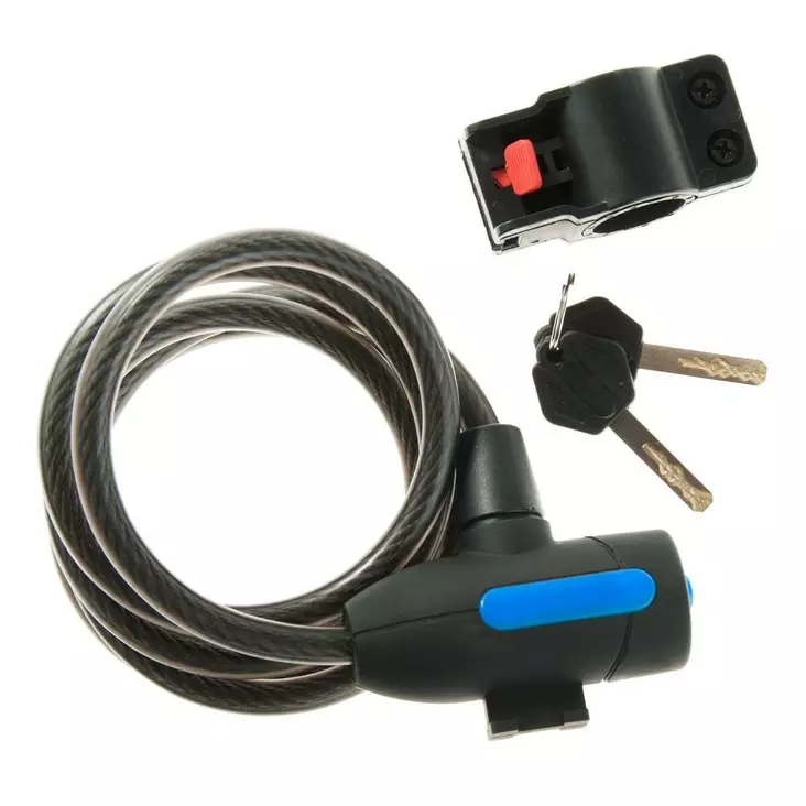 Spiraalilukko Cavo, 10/150cm, matta musta - Polkupyörän lukot ja lisätarvikkeet - 45-114 - 1