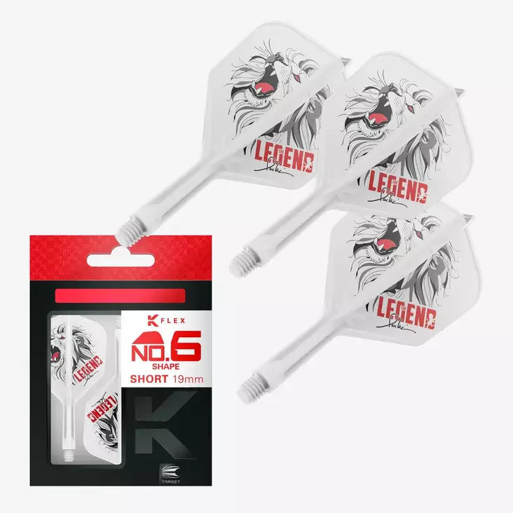 Target Japan K-Flex Paul Lim The Legend NO6 Darts Flights - Kiinteäsulkaiset varret - 410264 - 1