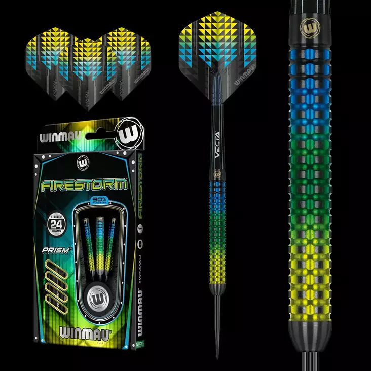 Winmau Firestorm Dartstikkasetti - Winmau Darts Tikat - 1472-24 - 1