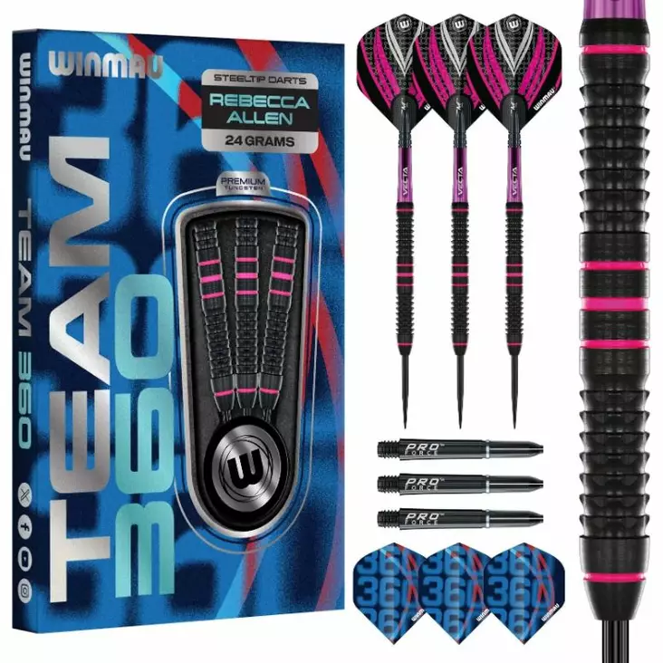 Winmau Team 360 Rebecca Allen Dartstikat - Winmau Darts Tikat - 1539-24 - 1