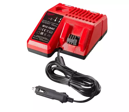 Milwaukee M12-18 AC autolaturi 12 V - Milwaukee Akut ja Laturit - 4932459205 - 1
